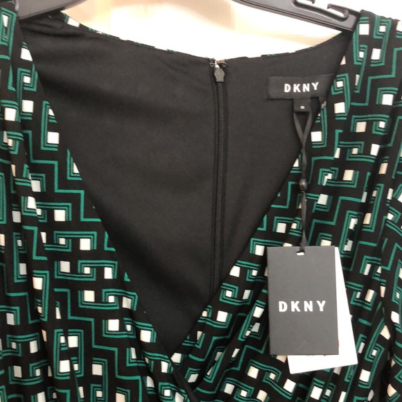 DKNY Faux Ruched Wrap Dress - Picture 6 of 10